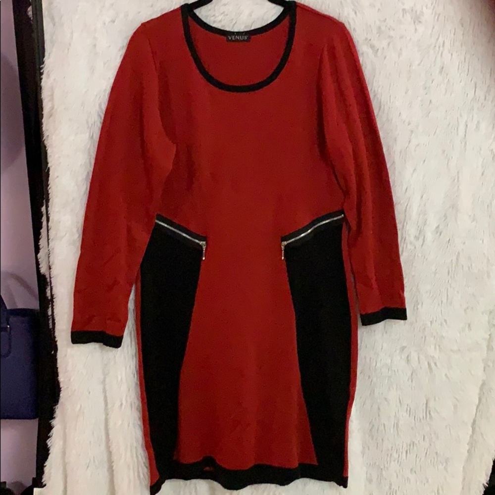 Colorblock Sweater Dress